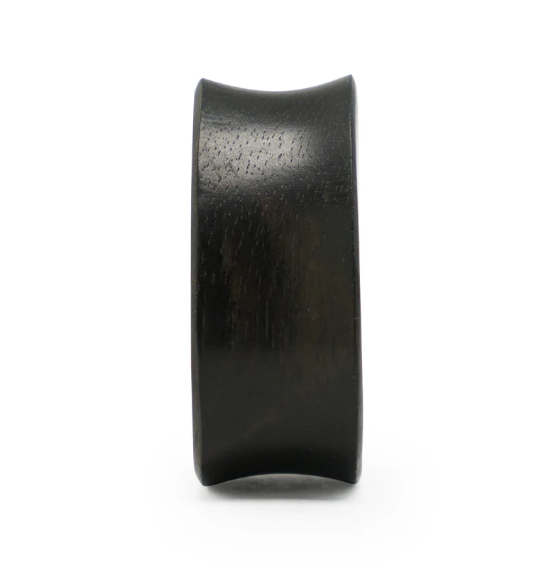 Areng Wooden Teardrop Plugs with Japanese Hemp Brass Inlay - Mrs Treak