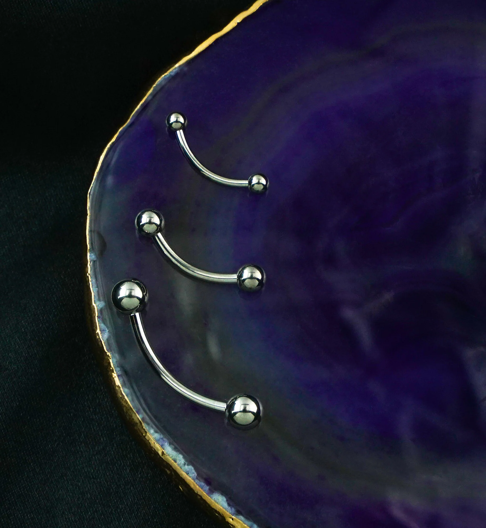 Titanium Curved Barbell - Mrs Treak