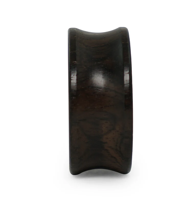 Ebony Wood Plugs With Brass Beaded Swirl Inlay - Mrs Treak