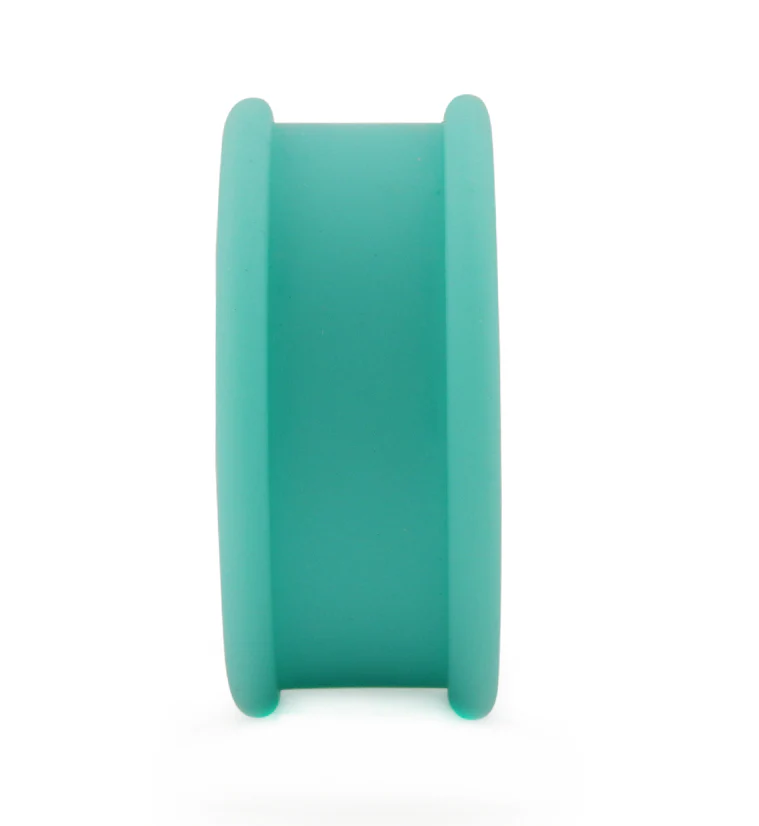 Aquamarine Matte Silicone Tunnels - Mrs Treak