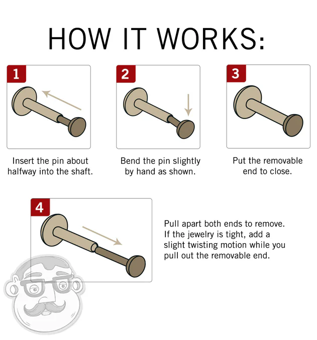 Titanium Threadless Barbell - Mrs Treak