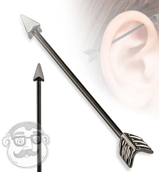 Black Arrow Industrial Stainless Steel Barbell - Mrs Treak