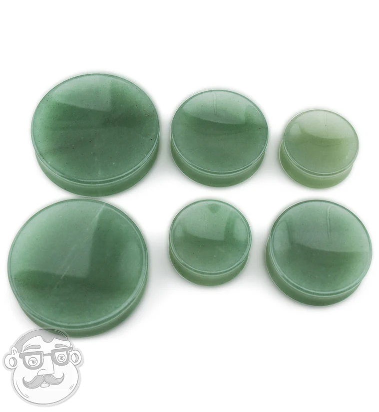 Aventurine Green Stone Plugs - Mrs Treak