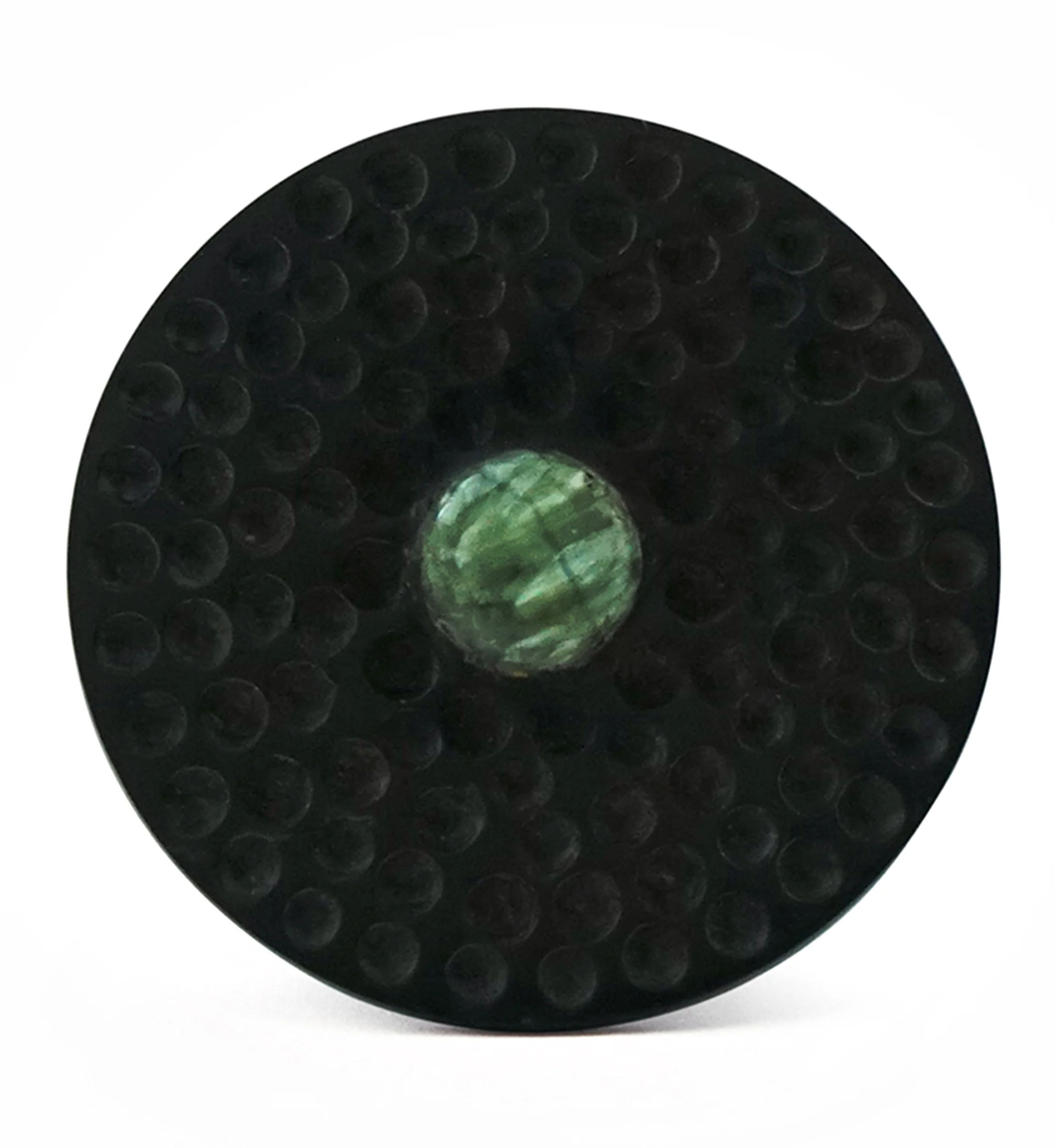 Hammered Seraphinite Stone Areng Wood Mayan Flare Plugs - Mrs Treak