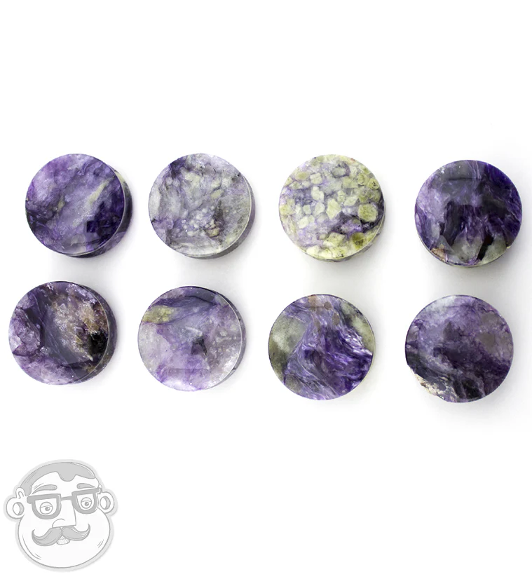 Charoite Stone Plugs - Mrs Treak
