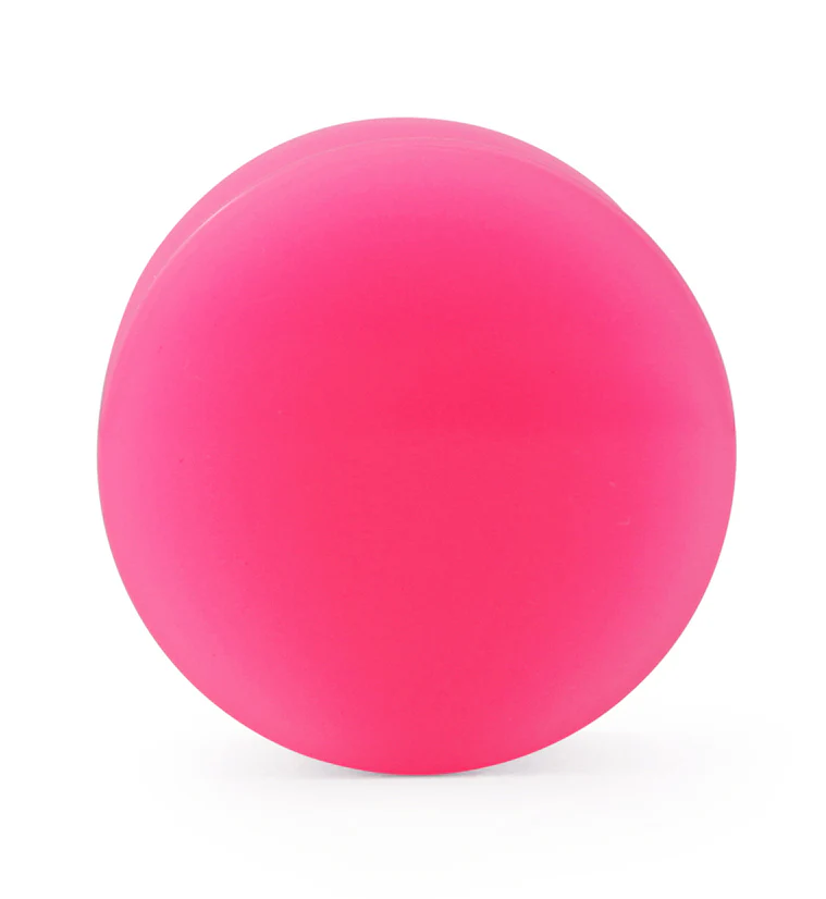 Hot Pink Double Flare Solid Plugs - Mrs Treak