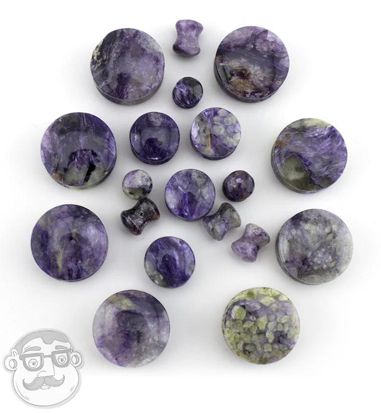 Charoite Stone Plugs - Mrs Treak