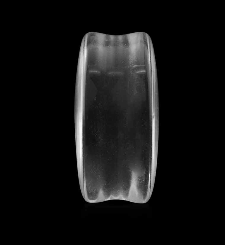 Clear Glass Double Flare Plugs - Mrs Treak