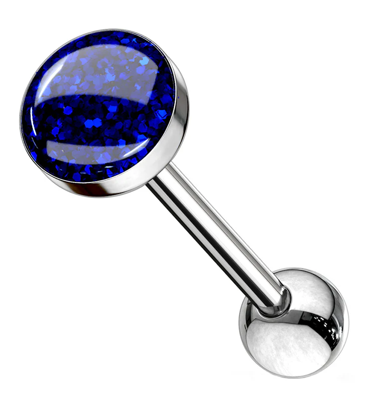 Glitter Dome Tongue Ring - Mrs Treak