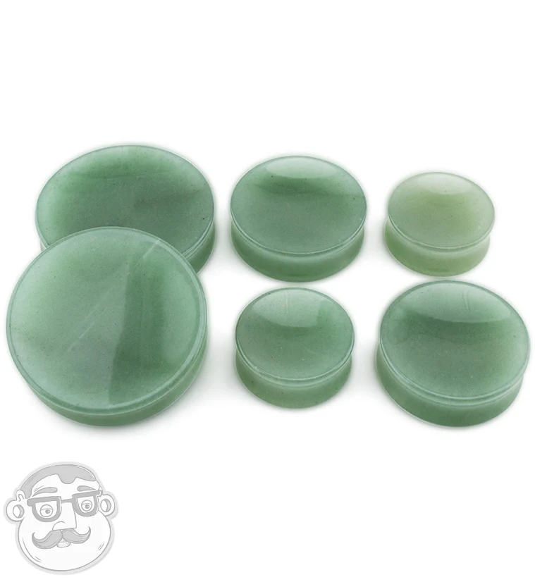 Aventurine Green Stone Plugs - Mrs Treak