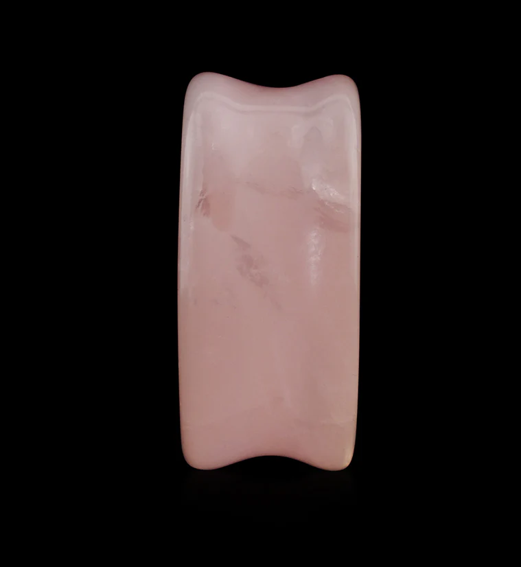 Rose Quartz Stone Plugs - Mrs Treak