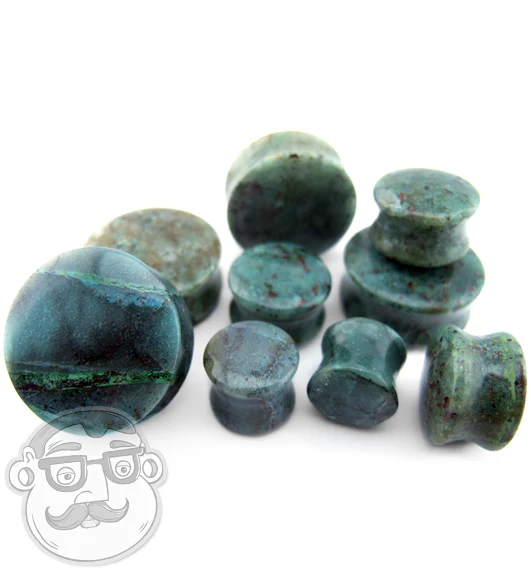 Chrysocolla Stone Plugs (B-Grade) - Mrs Treak