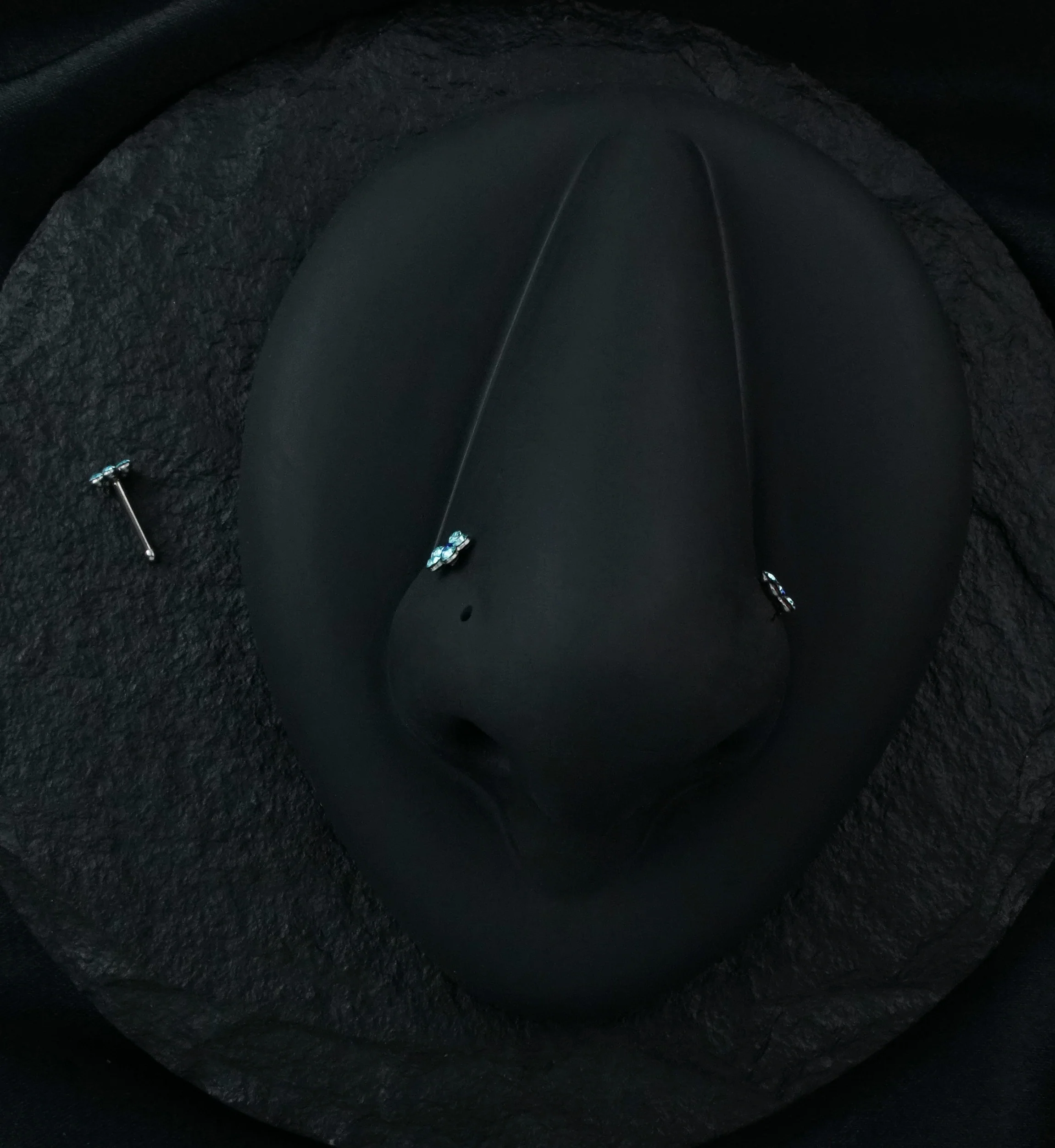 20G Flower Gem Stainless Steel Nose Stud - Mrs Treak