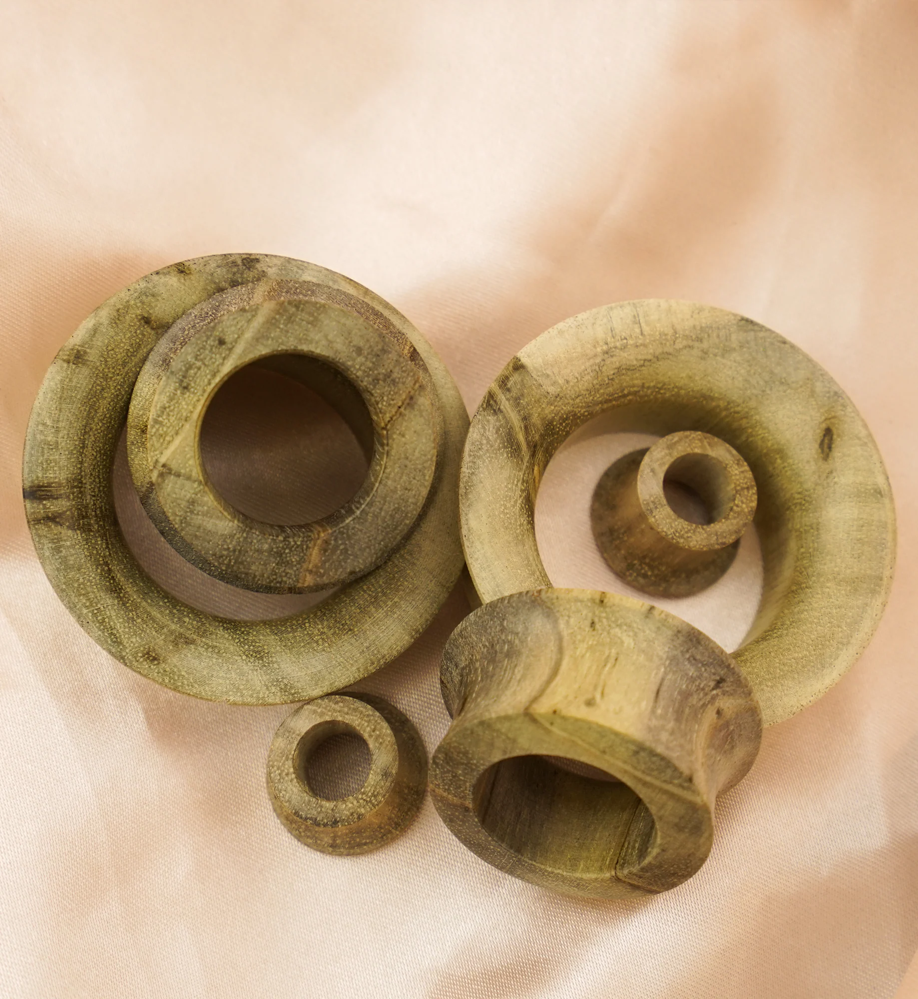 Waru Wood Mayan Flare Tunnel Plugs - Mrs Treak