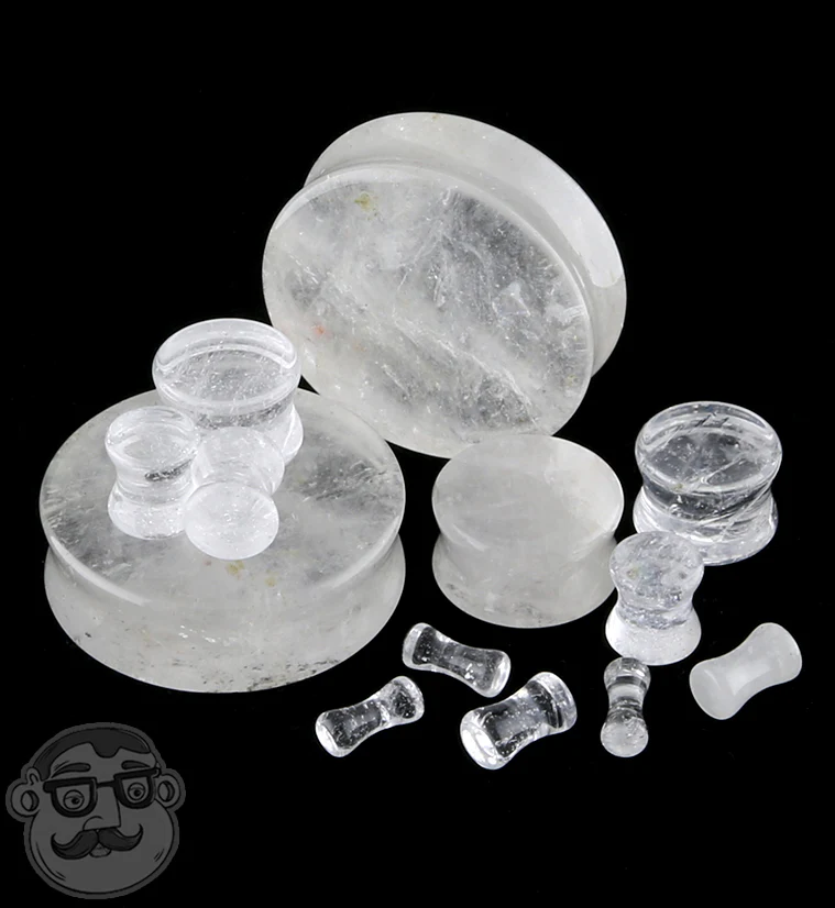 Crystal Quartz Stone Plugs - Mrs Treak