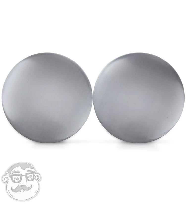 Grey Cat's Eye Glass Plugs - Mrs Treak