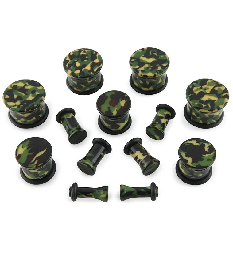 Camouflage Plugs - Single Flare - Mrs Treak