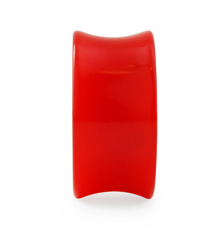 Red Double Flare Solid Plugs - Mrs Treak