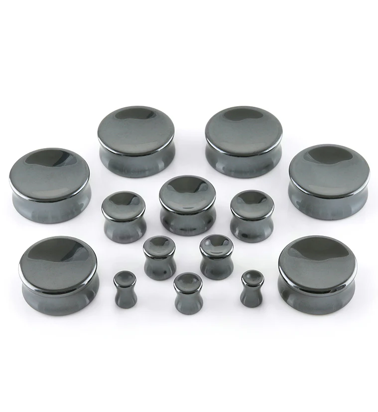 Hematite Stone Plugs - Mrs Treak