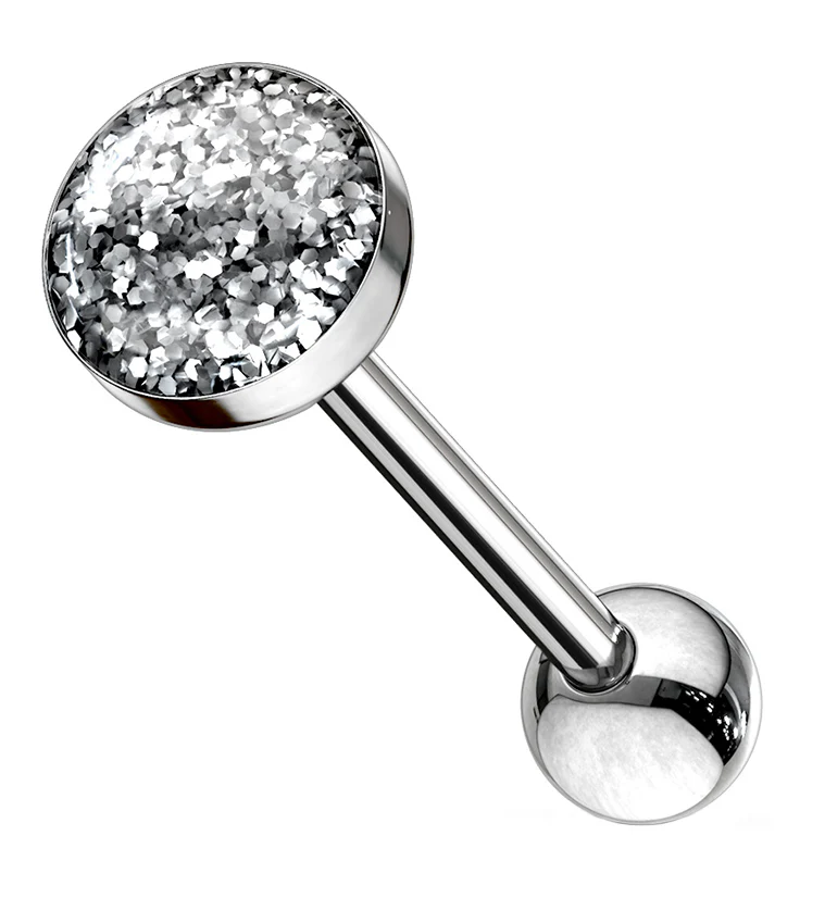 Glitter Dome Tongue Ring - Mrs Treak