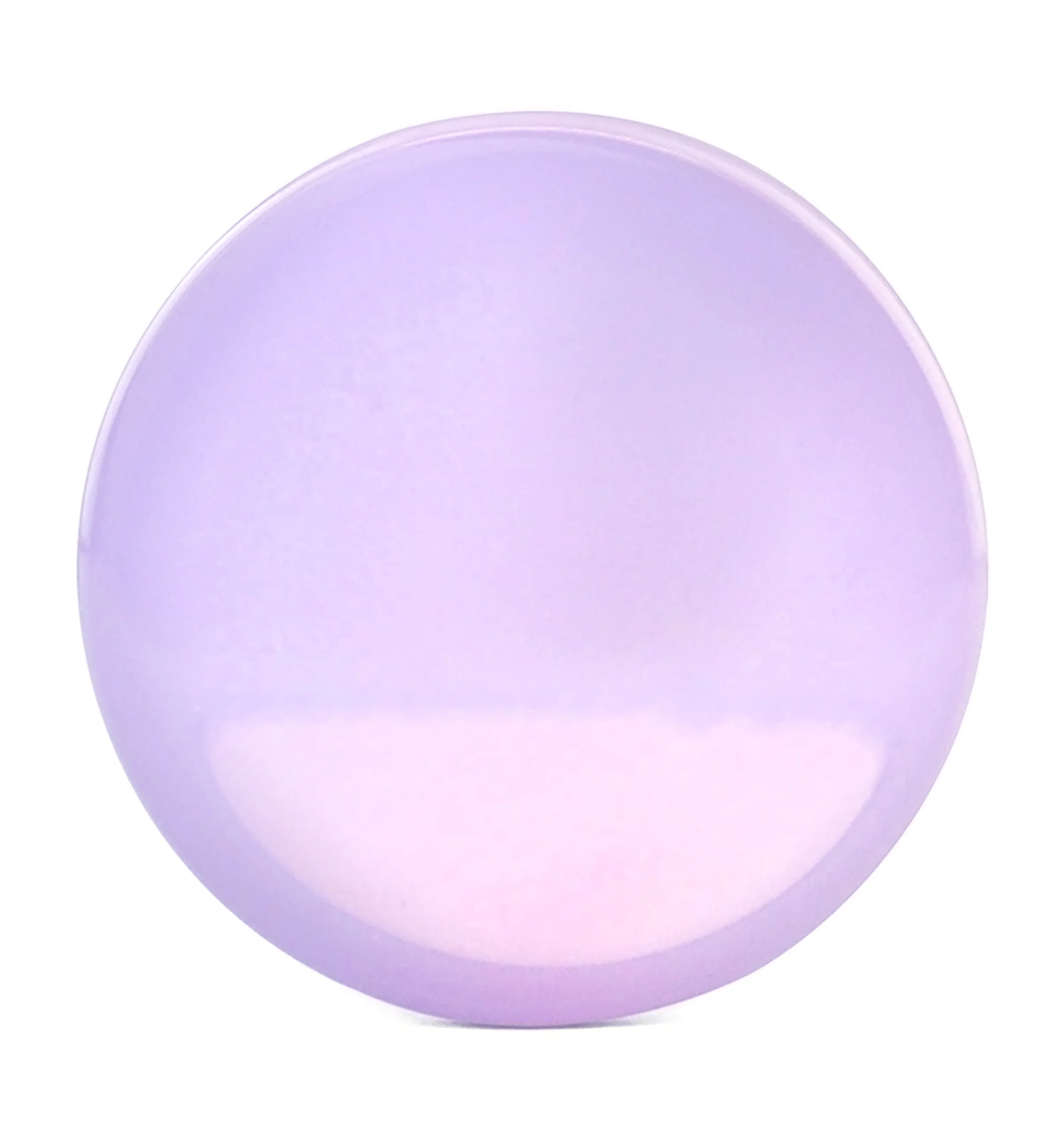 Lavender Opalite Glass Double Flare Plugs - Mrs Treak