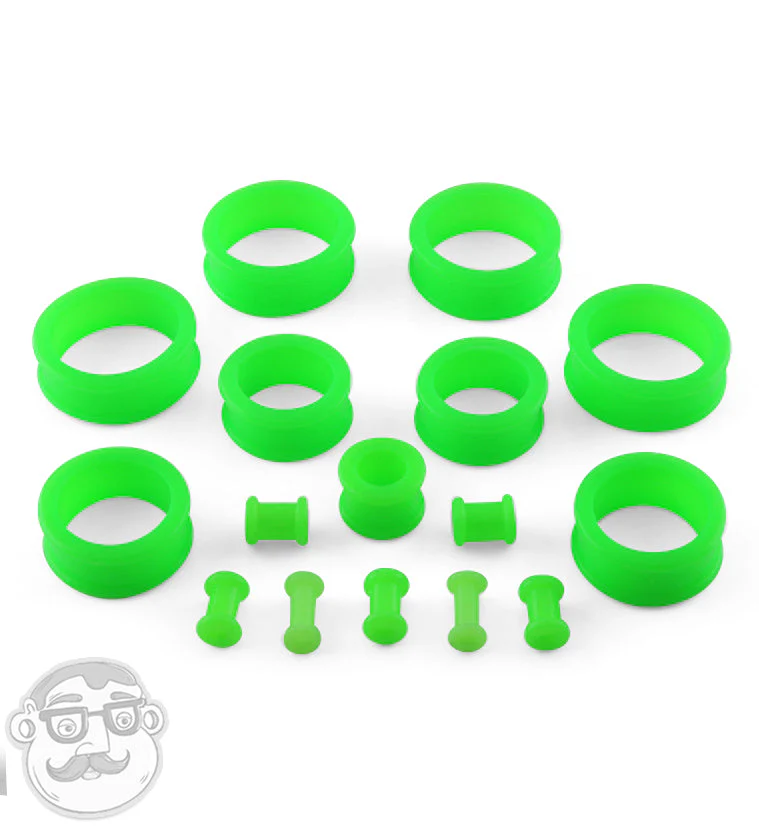 Green Silicone Tunnels (CLOSE OUT) - Mrs Treak
