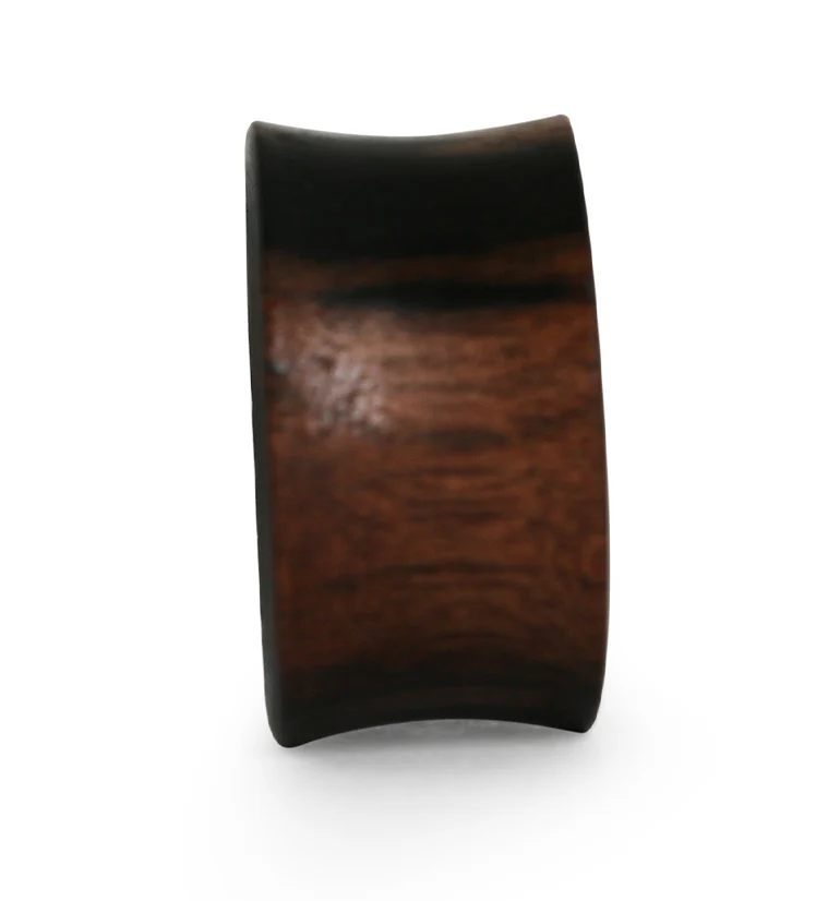 Black & Red Wood Skateboard Concave Tunnel Plugs - Mrs Treak