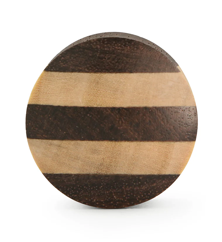 Sono & Pangal Striped Wood Plugs - Mrs Treak