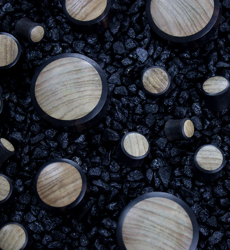 Areng Wooden Plugs with Indo Wood Inlay - Mrs Treak