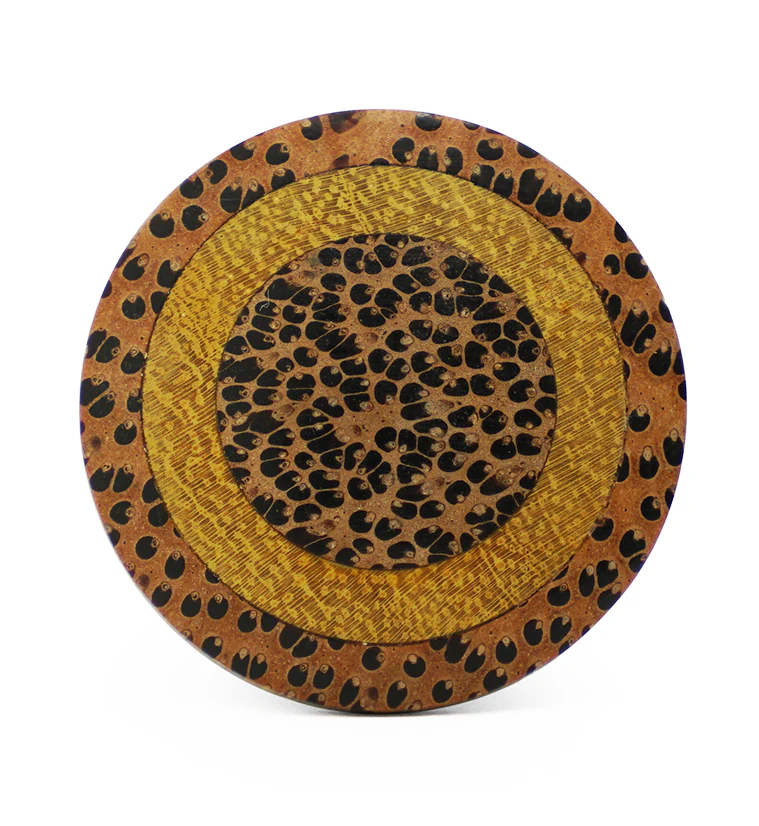 Single Flare Coconut Wood Plugs with Jackfruit Inlay - Mrs Treak