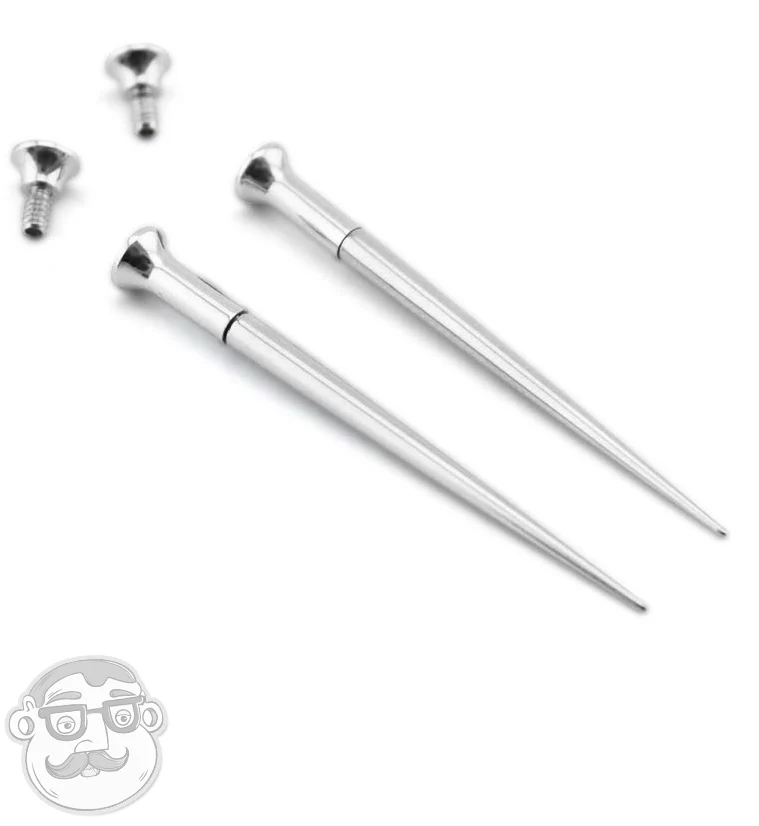 Stainless Steel Taper & Tunnel Ear Stretching Kit (6 Pieces) - Mrs Treak