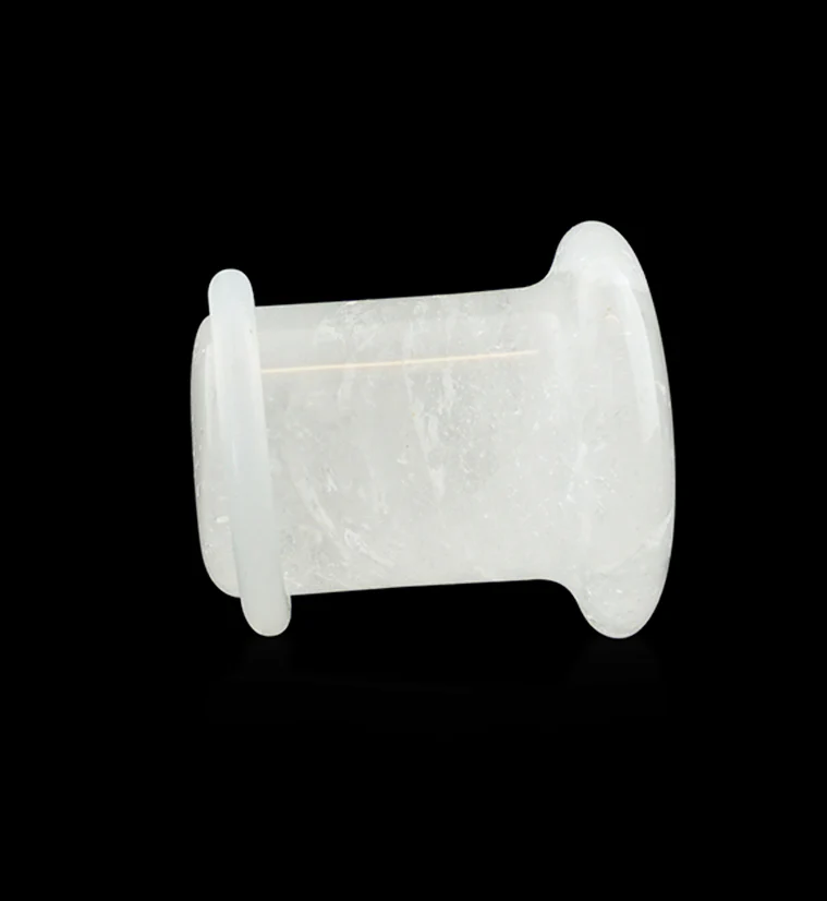 Crystal Quartz Stone Plugs - Single Flare - Mrs Treak
