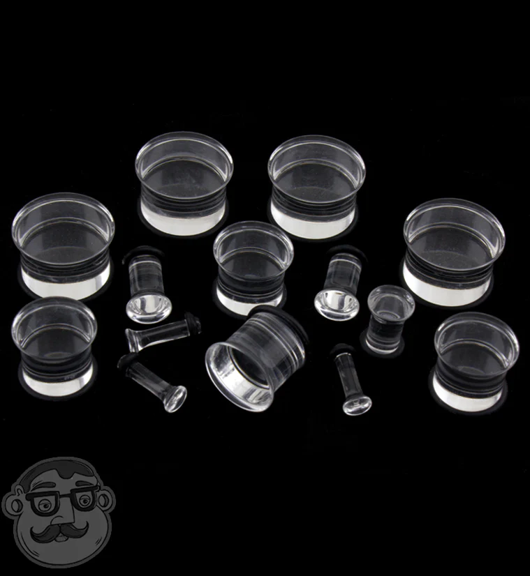 Clear Single Flare Plugs - Mrs Treak