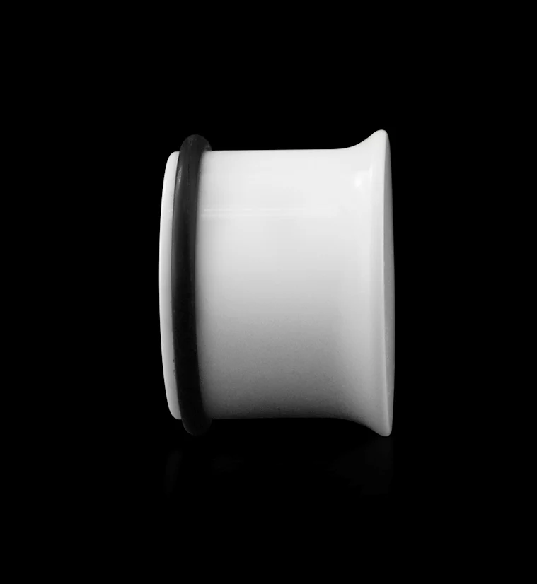 White Single Flare Plugs - Mrs Treak