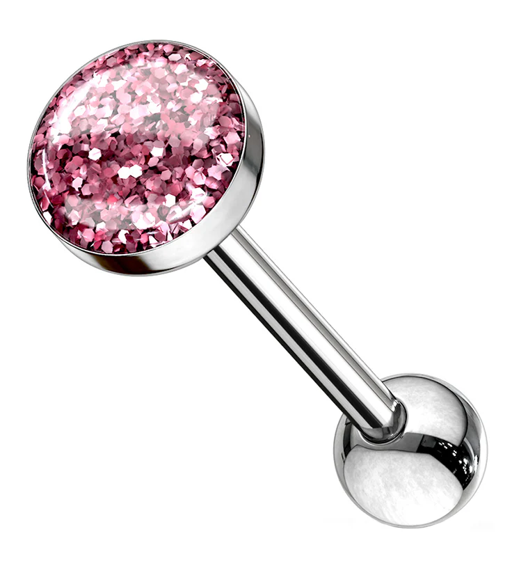 Glitter Dome Tongue Ring - Mrs Treak