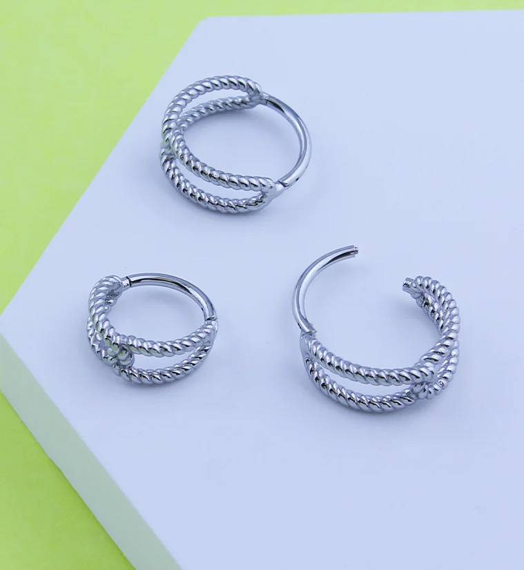 Lasso Linked Stainless Steel Hinged Segment Ring - Mrs Treak