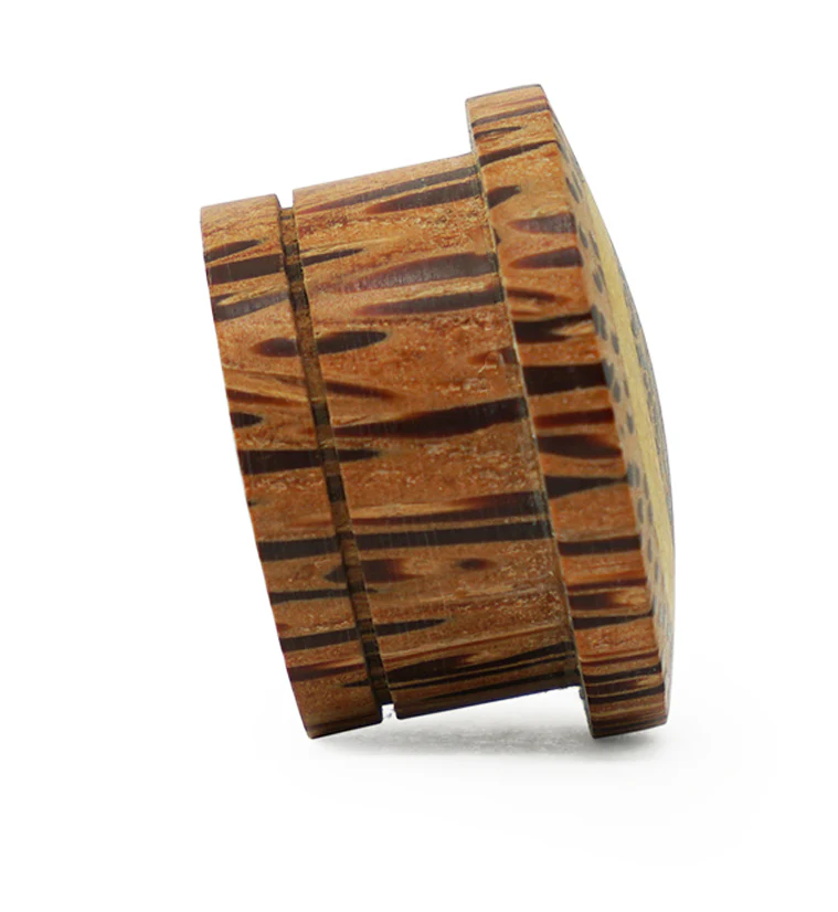 Single Flare Coconut Wood Plugs with Jackfruit Inlay - Mrs Treak