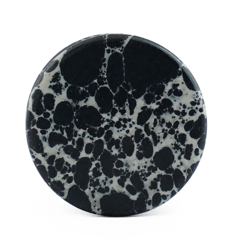 Black And White Howlite Stone Plugs - Mrs Treak