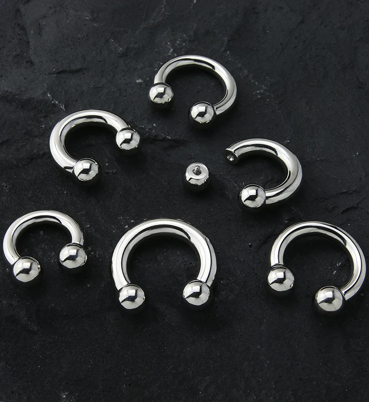 Internally Threaded Titanium Circular Barbell - Mrs Treak