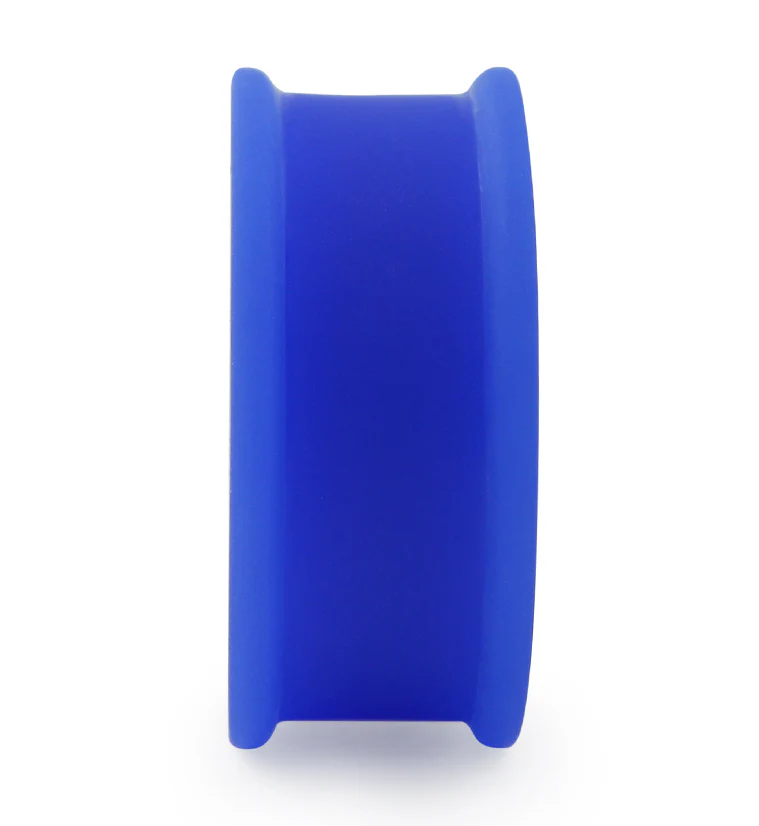 Double Flare Matte Blue Silicone Plugs - Mrs Treak