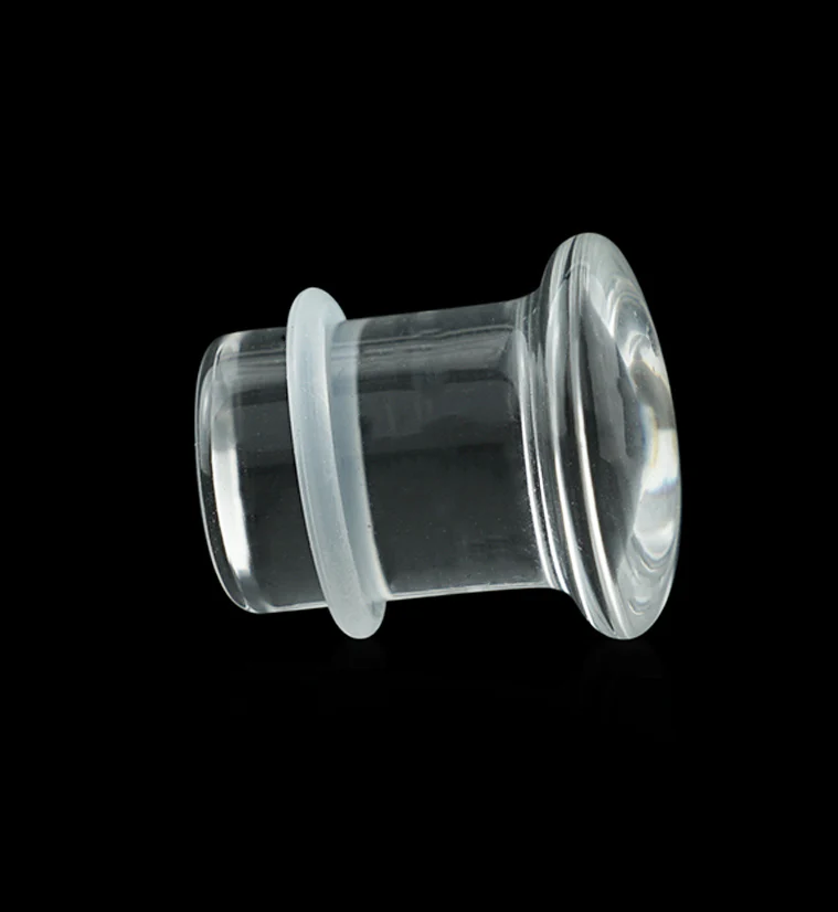 Clear Glass Plugs - Single Flare - Mrs Treak