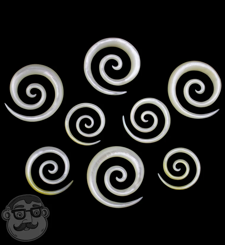 Mother of Pearl Spirals - Mrs Treak