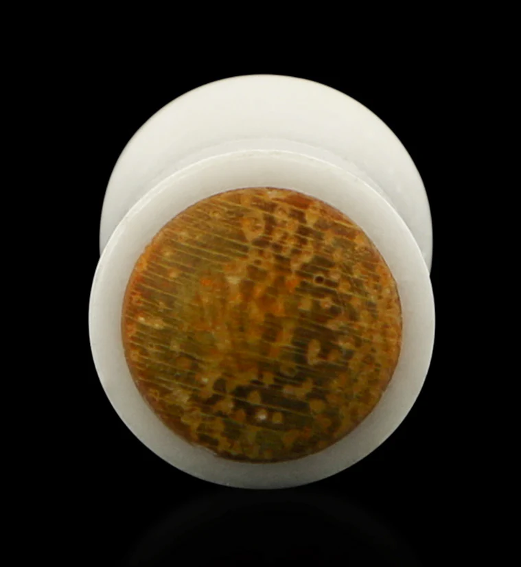 Bone Plugs with Teak Wood Inlay - Mrs Treak