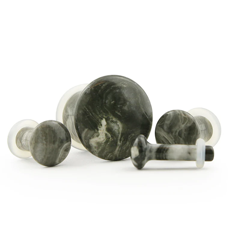 Wave Jasper Stone Plugs - Single Flare - Mrs Treak