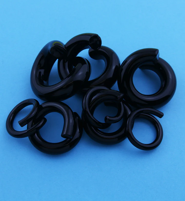 Black Glass Coils - Mrs Treak