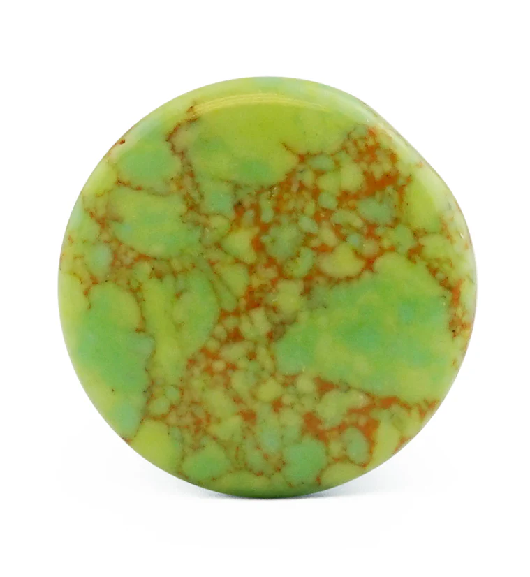 Green Howlite Stone Plugs - Single Flare - Mrs Treak
