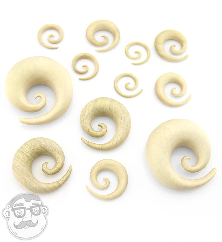 Crocodile Wood Spirals - Mrs Treak