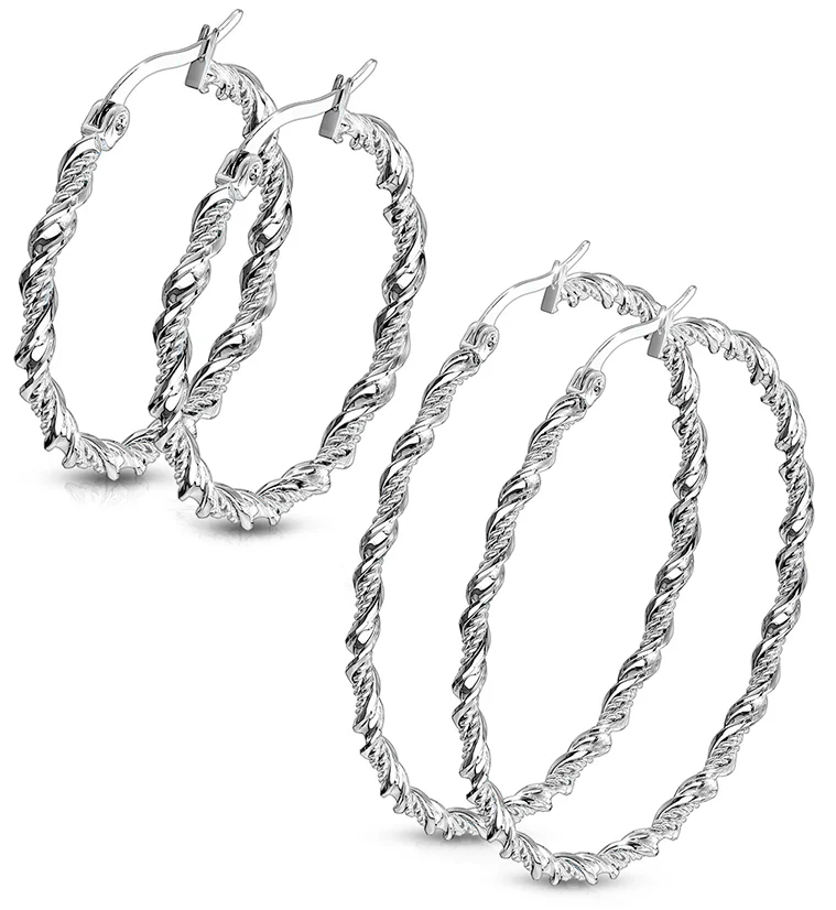 20G Complect Hoop Earrings - Mrs Treak