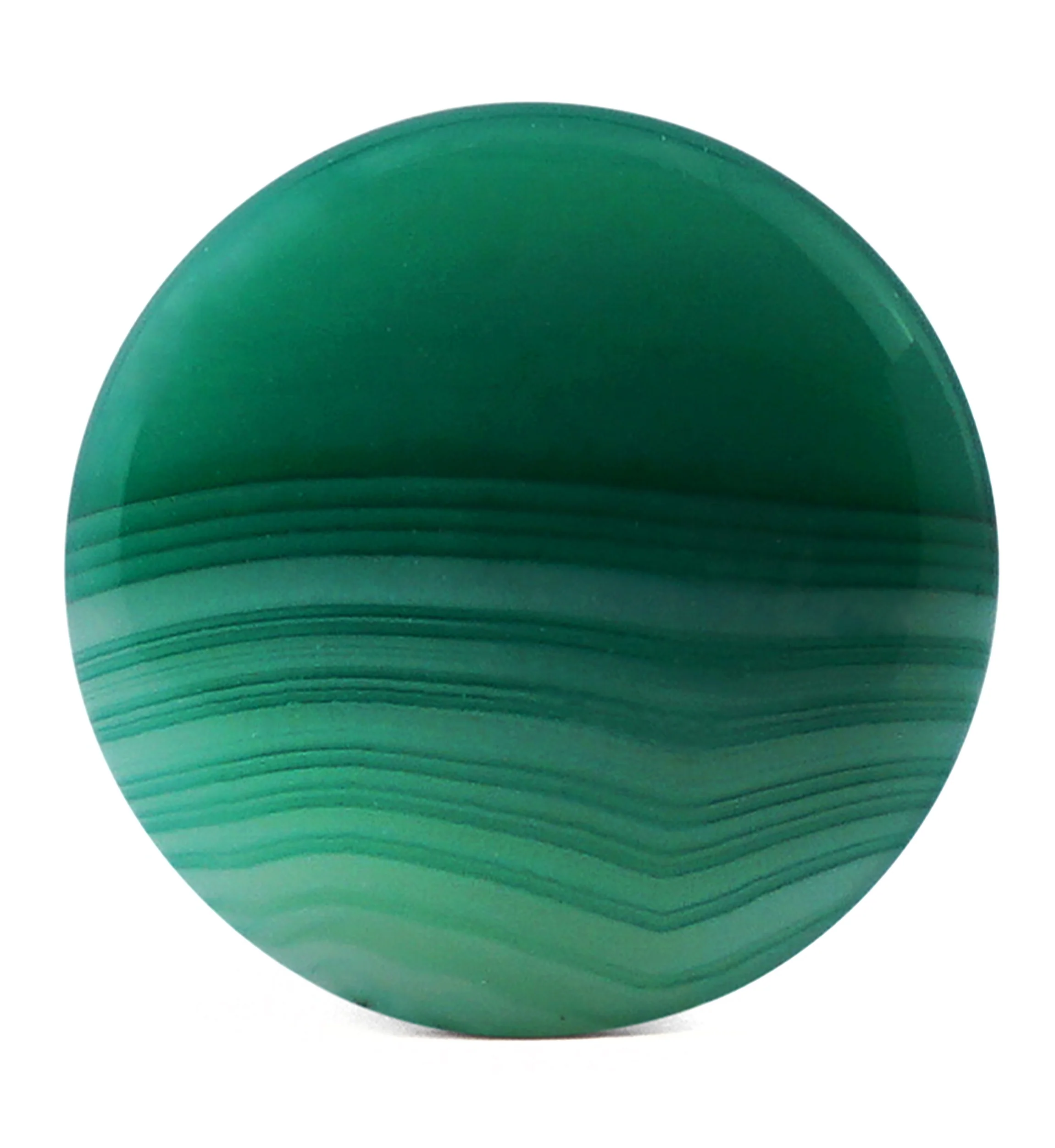Green Line Agate Stone Plugs - Single Flare - Mrs Treak