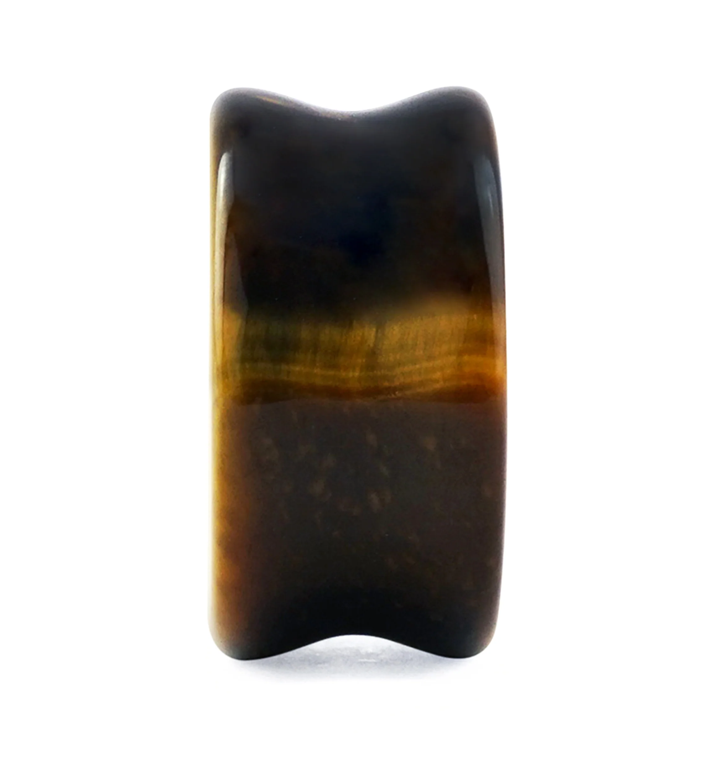 Blue Tigers Eye Stone Plugs - Mrs Treak